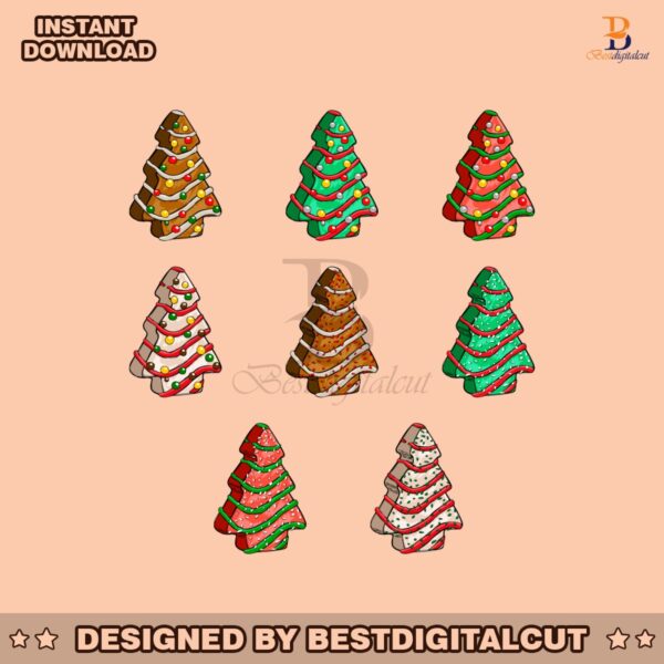 colorful-christmas-tree-cake-svg-bundle-festive-holiday-designs-cute-retro-christmas-illustrations