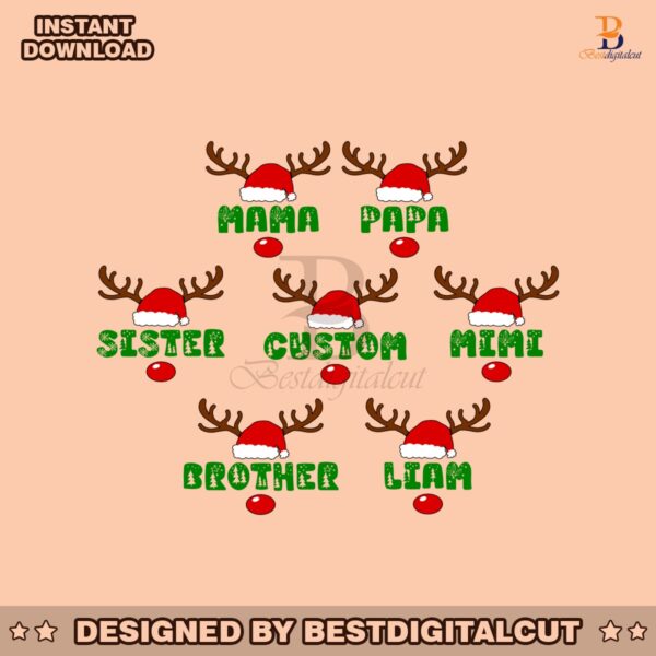 personalized-name-christmas-svg-christmas-family-matching-shirts-christmas-gifts-reindeer-family-christmas-shirt-design