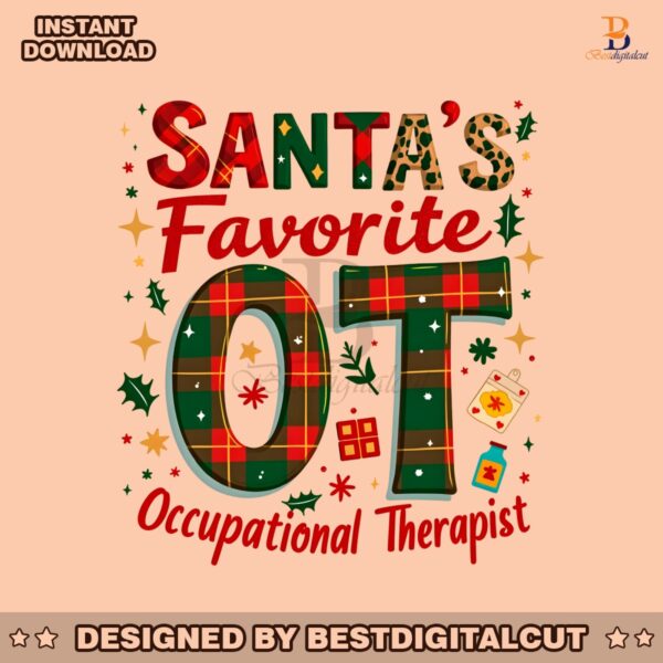 santas-favorite-ot-occupational-therapist-wrapping-paper-png-sublimation