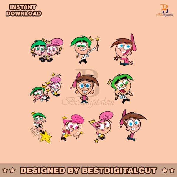 the-fairly-oddparents-characters-svg-bundle