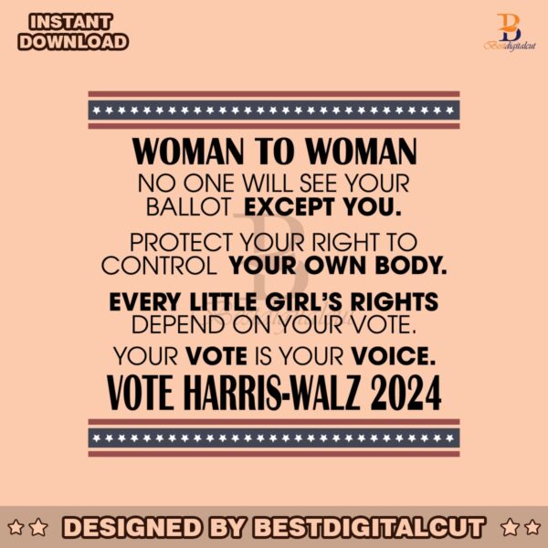 woman-to-woman-vote-harris-walz-2024-svg