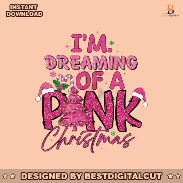 retro-im-dreaming-of-a-pink-christmas-png-sublimation