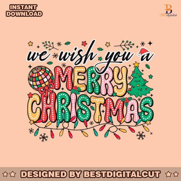 retro-groovy-we-wish-you-a-merry-christmas-doodle-dots-svg