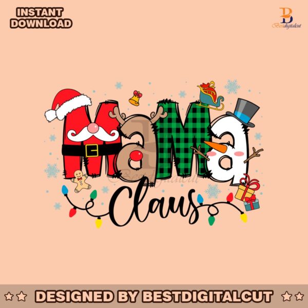 mama-claus-christmas-pattern-santa-hat-svg