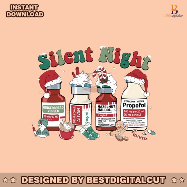 silent-night-icu-nurse-christmas-santa-hat-png