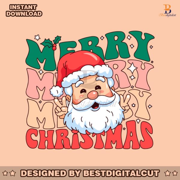 retro-groovy-merry-christmas-cute-santa-svg