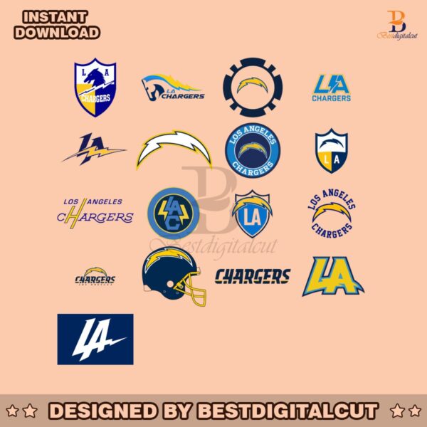 los-angeles-chargers-logo-svg-bundle-files