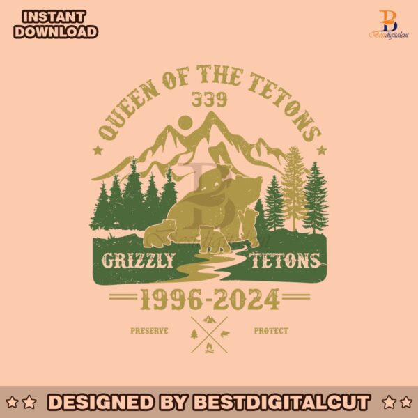 vintage-queen-of-the-tetons-399-grizzly-bear-svg