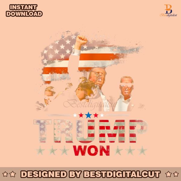 vintage-trump-won-47th-president-2024-american-flag-png