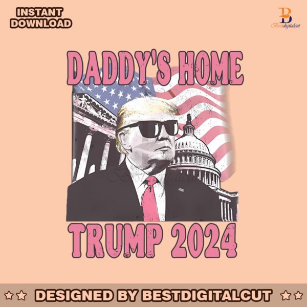 vintage-daddys-home-white-house-trump-2024-american-flag-png