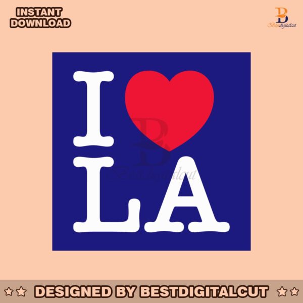 i-love-la-baseball-svg