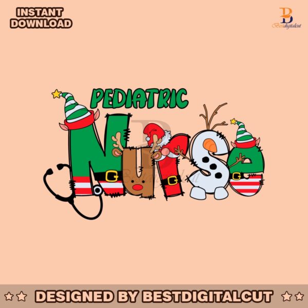 pediatric-nurse-christmas-elf-santa-hat-svg