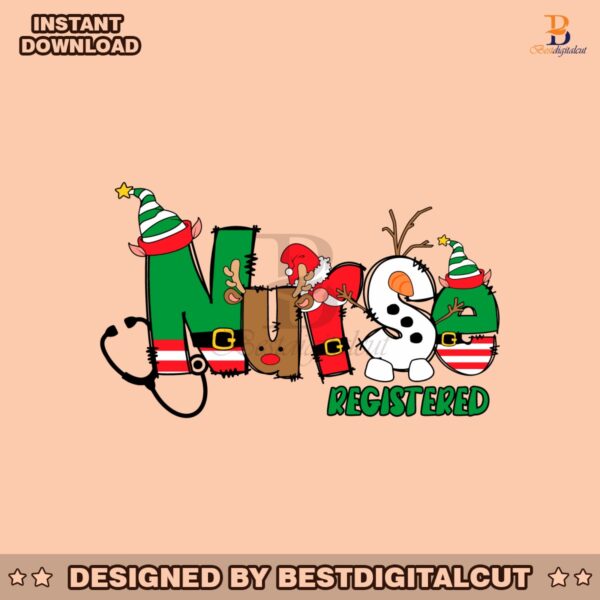 nurse-registered-christmas-elf-svg