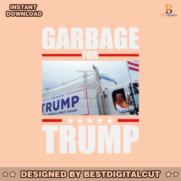 garbage-for-trump-funny-election-2024-png