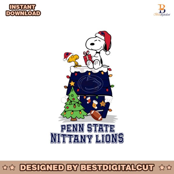 penn-state-nittany-lions-snoopy-woodstock-christmas-svg