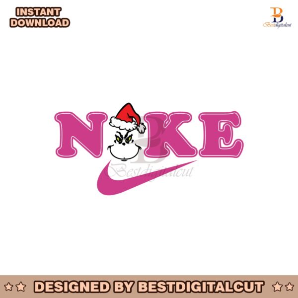 pink-christmas-grinch-funny-nike-logo-fashion-svg