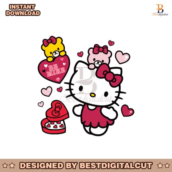 hello-kitty-be-mine-candy-valentine-svg