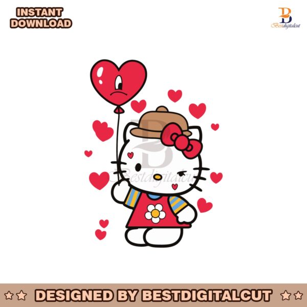 hello-kitty-bad-bunny-valentine-svg