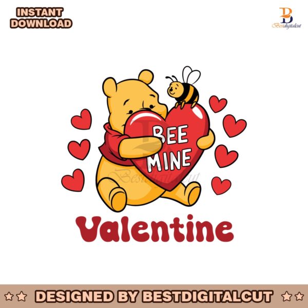 winnie-the-pooh-bee-mine-valentine-svg