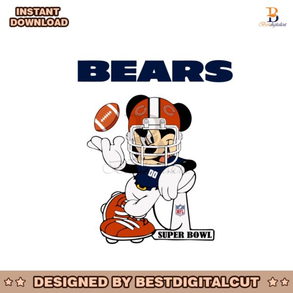 mickey-mouse-chicago-bears-football-super-bowl-svg