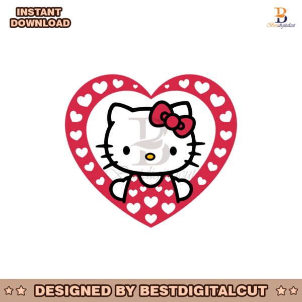 valentine-hello-kitty-sweet-heart-design-svg