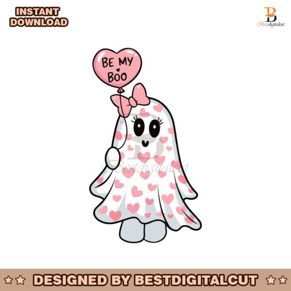 valentines-pink-ghost-be-my-boo-svg