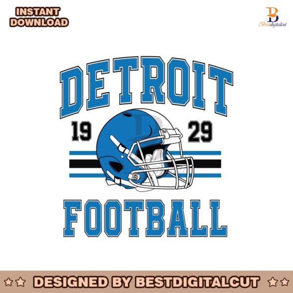 detroit-1929-football-helmet-nfl-svg