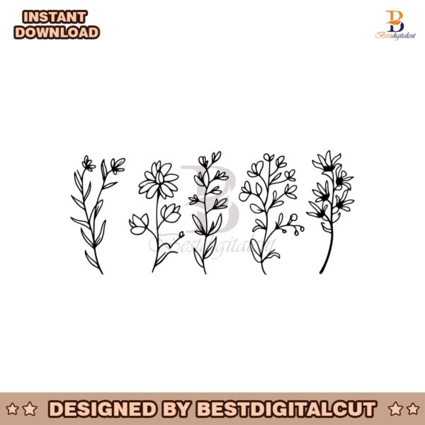 wildflowers-flower-svg-design-instant-download