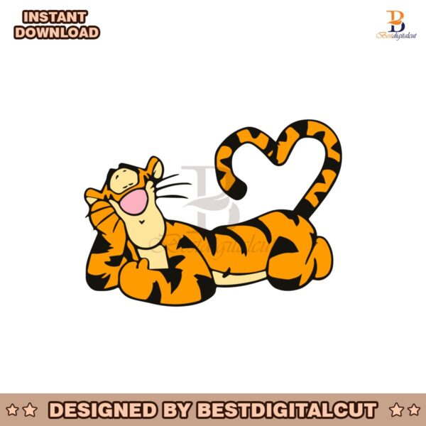 tiger-heart-character-valentine-clipart-svg