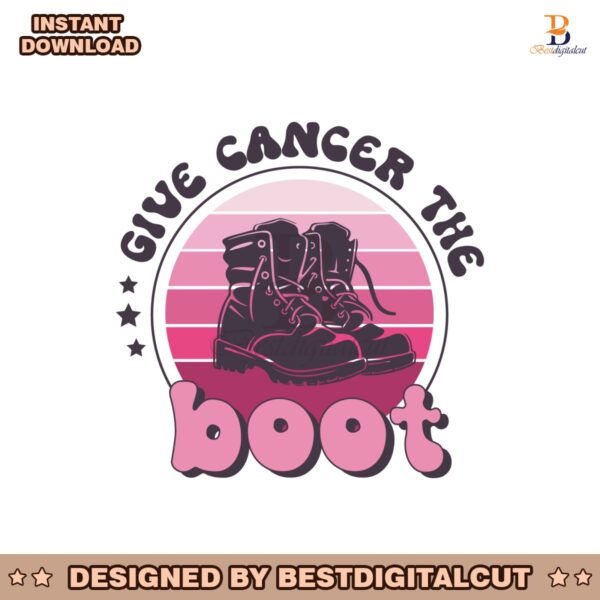 give-cancer-the-boot-world-cancer-svg