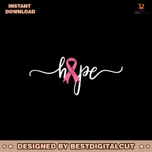 hope-breast-cancer-pink-ribbon-svg-instant-download