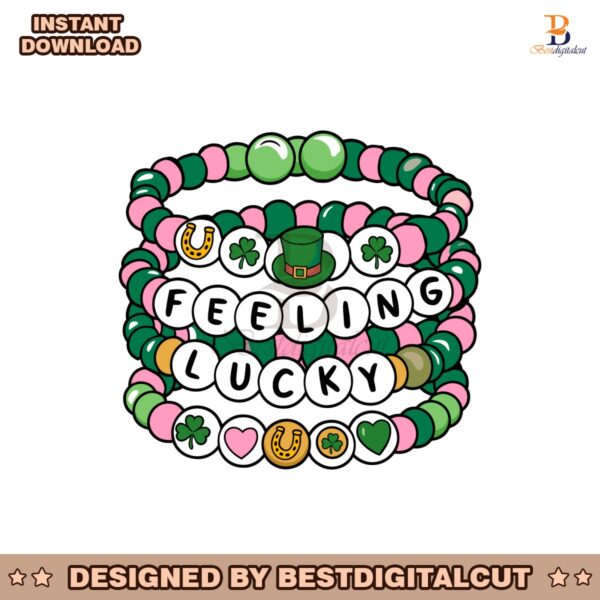 feeling-lucky-friendship-bracelet-irish-svg