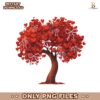 Coquette Valentine Heart Red Tree PNG