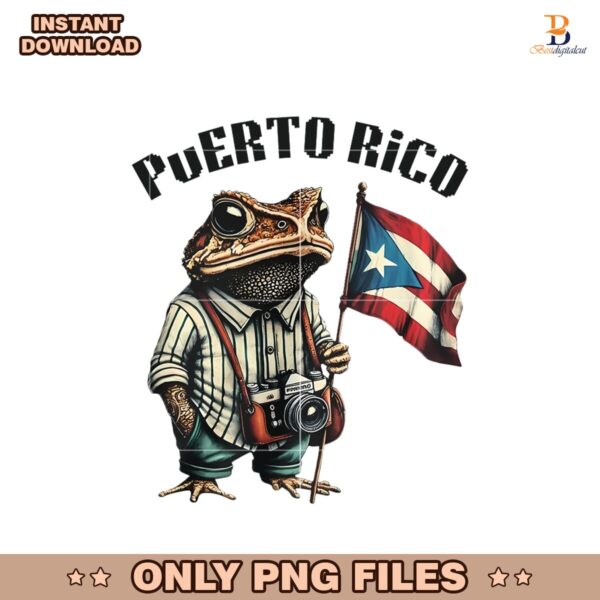 Funny Frog Concho Puerto Rico Flag Bad Bunny Png