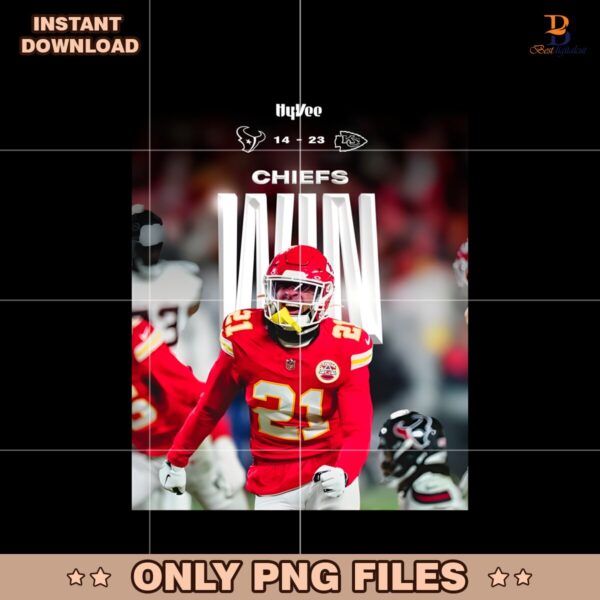 Jaden Hicks Kansas City Chiefs Win Houston Texans Poster PNG