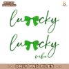 Lucky Varsity St Patrick's Day Png, Retro Shamrock Png