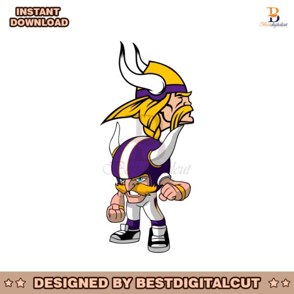 nfl-rush-zone-minnesota-vikings-cartoon-character-svg