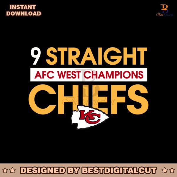 9-straight-afc-west-champions-kansas-city-chiefs-logo-svg