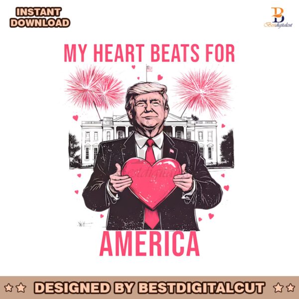 my-heart-beats-for-america-trump-valentines-day-png