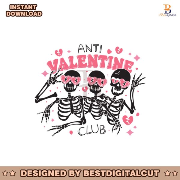 anti-valentine-club-funny-skeleton-svg