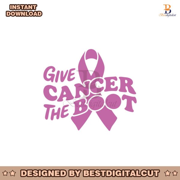 give-cancer-the-boot-svg