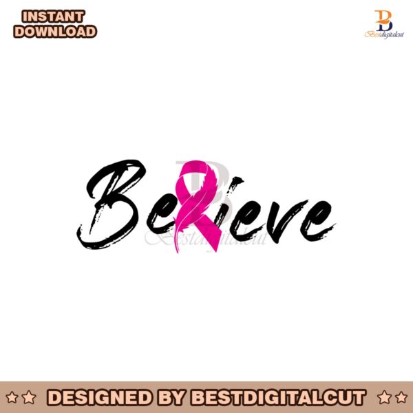 believe-breast-cancer-svg