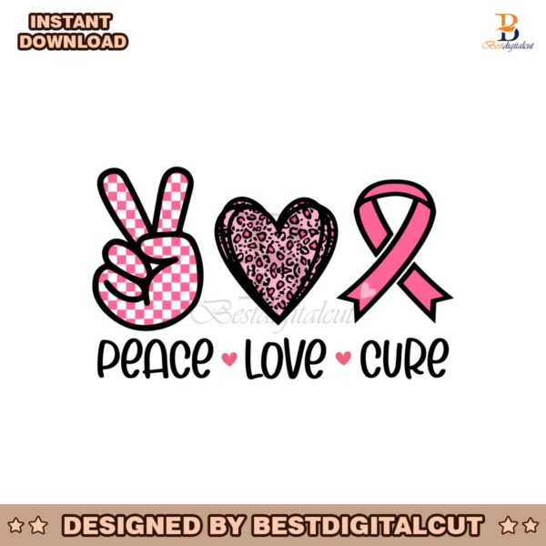 peace-love-cure-breast-cancer-svg