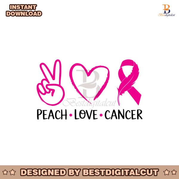 peace-love-cancer-pink-ribbon-svg