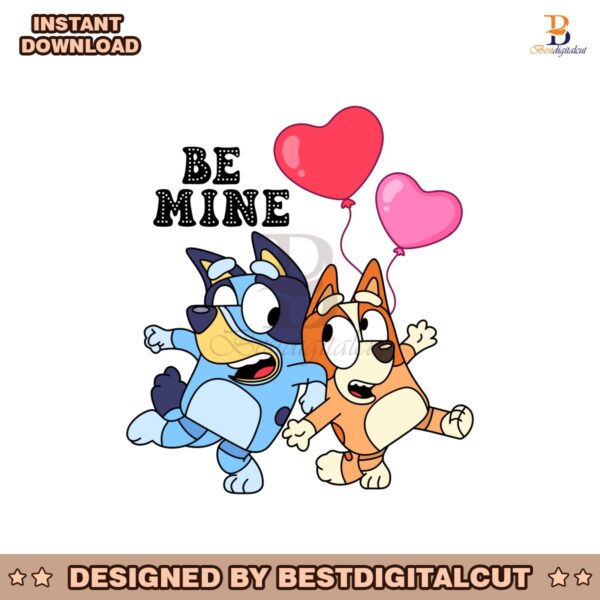 be-mine-bluey-valentine-bandit-heeler-chilli-heeler-svg