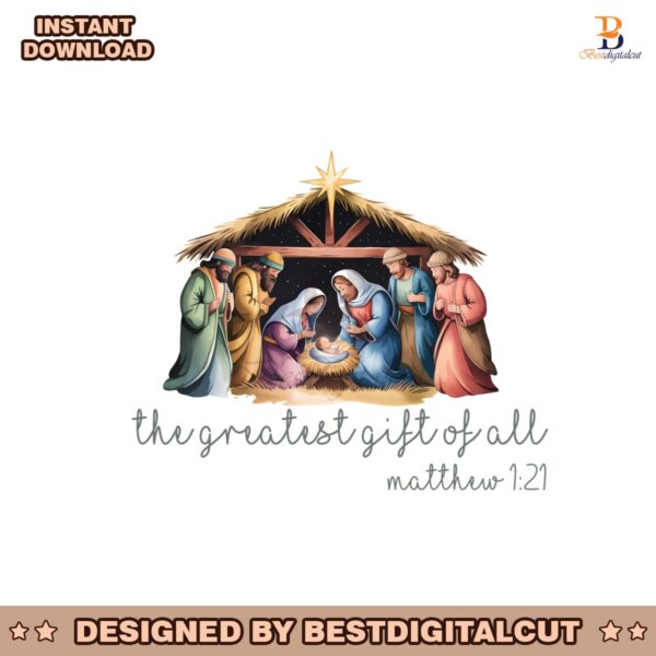 greatest-gift-of-all-bow-nativity-coquette-png