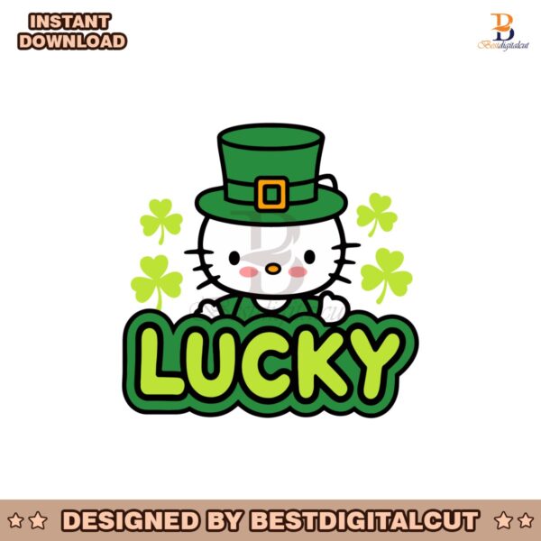 lucky-hello-kitty-st-patrick-day-svg