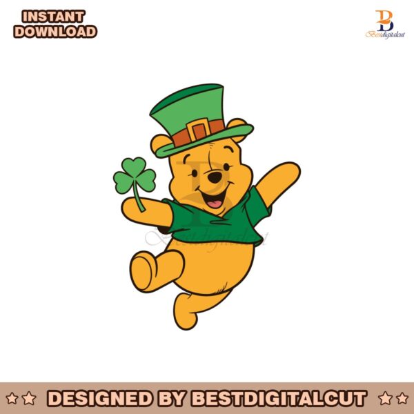 irish-shamrock-winnie-the-pooh-svg