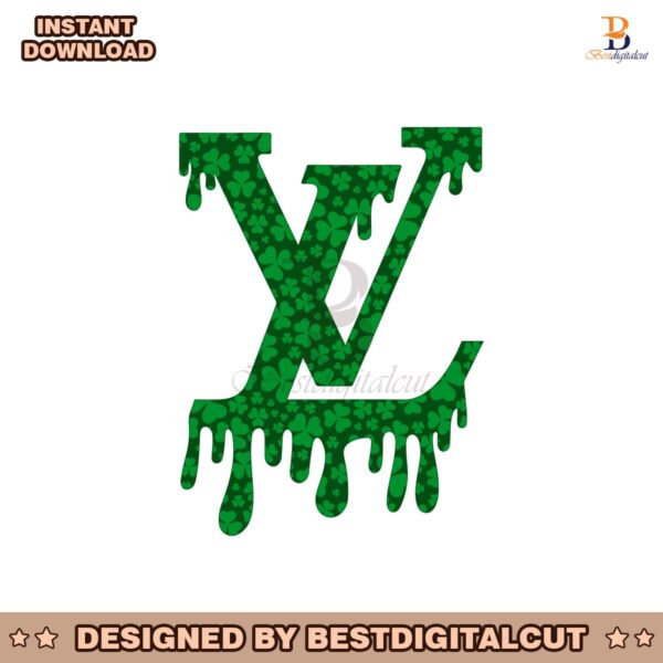 dripping-louis-vuitton-patricks-day-lucky-logo-svg