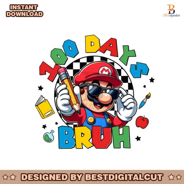 happy-100-days-of-school-bruh-mario-teacher-png